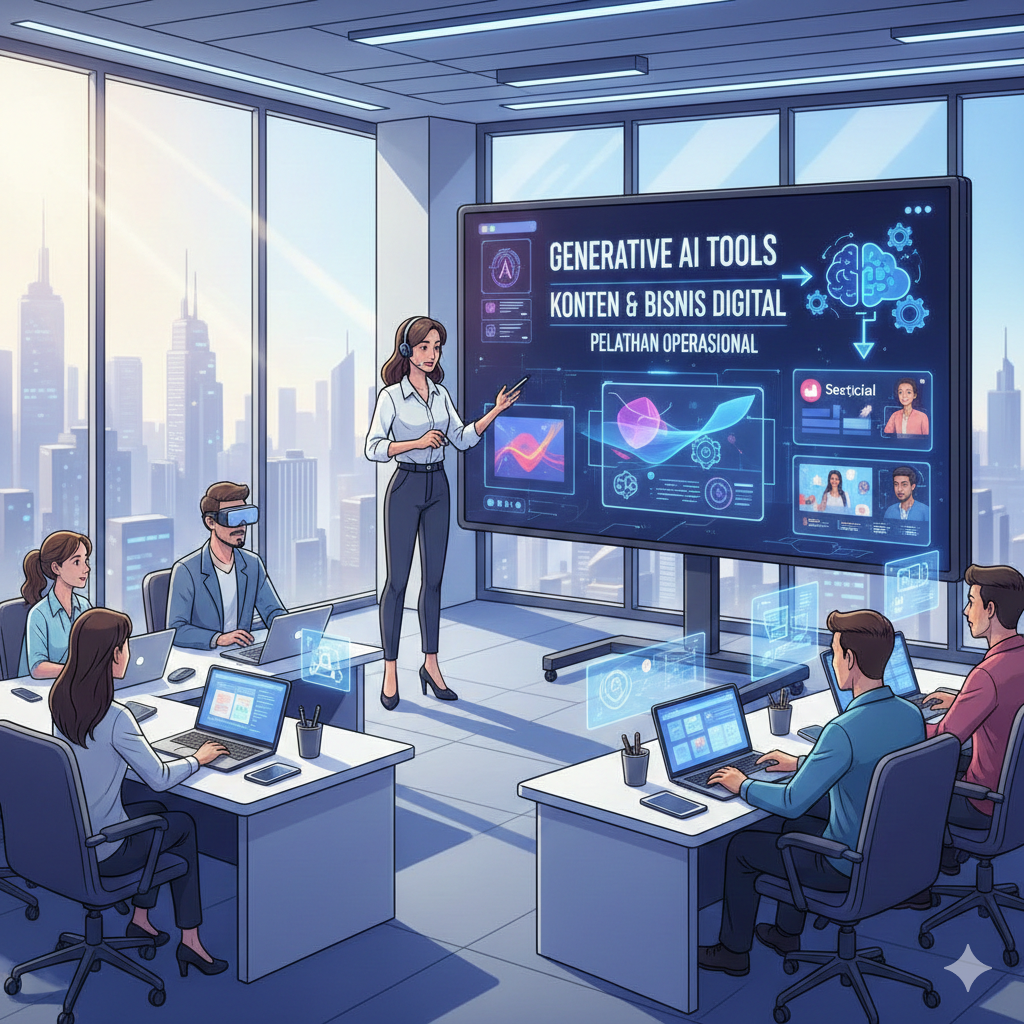 Pengoperasian Tools Generative AI untuk Konten Digital dan Bisnis