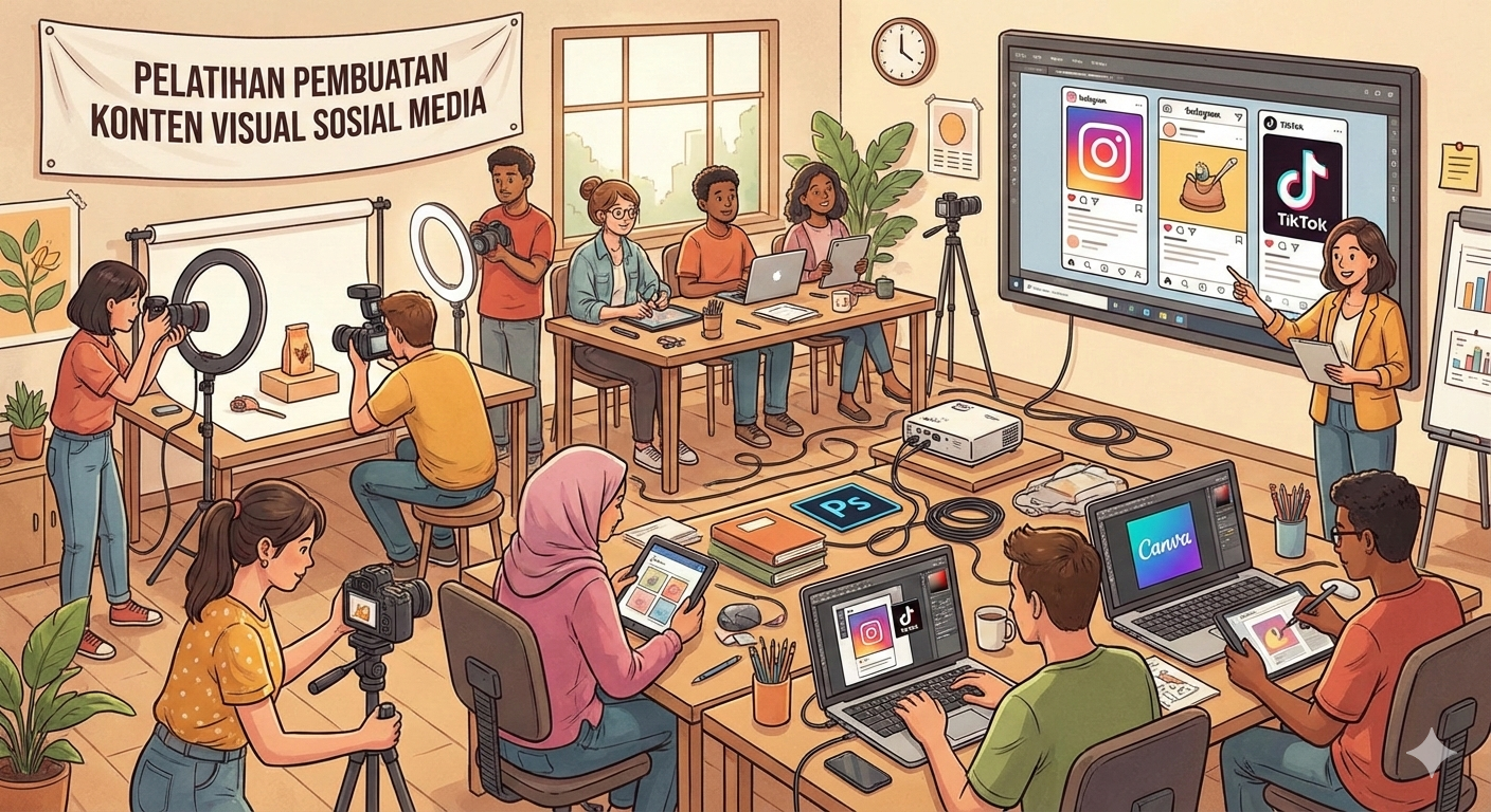 Pembuatan Konten Visual untuk Sosial Media