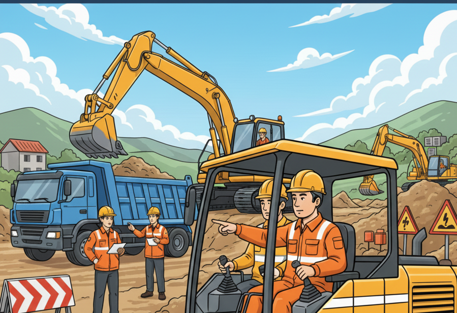 Operator Truck Excavator